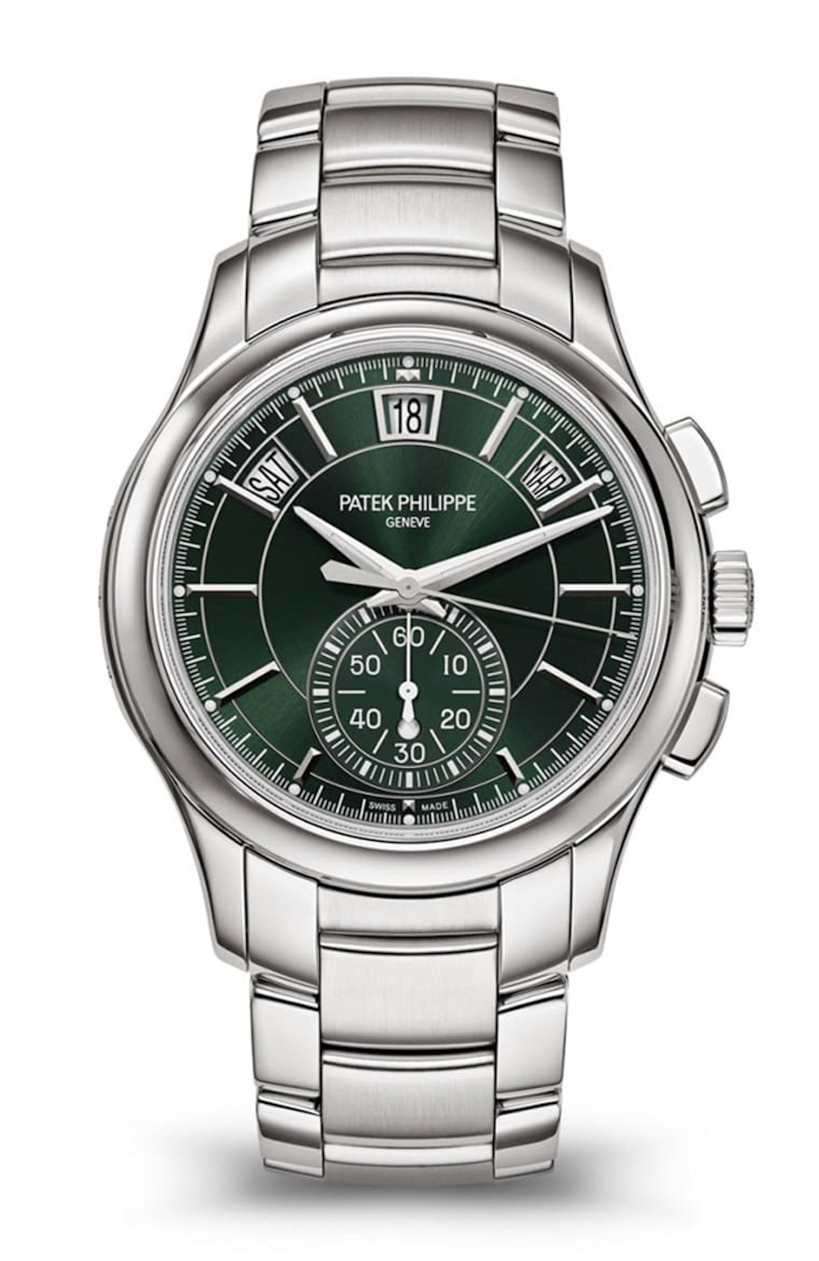 5905/1A-001年歷計時碼表。 (PATEK PHILIPPE官網) 5905/1A-001年歷計時碼表。 (PATEK PHILIPPE官網)
