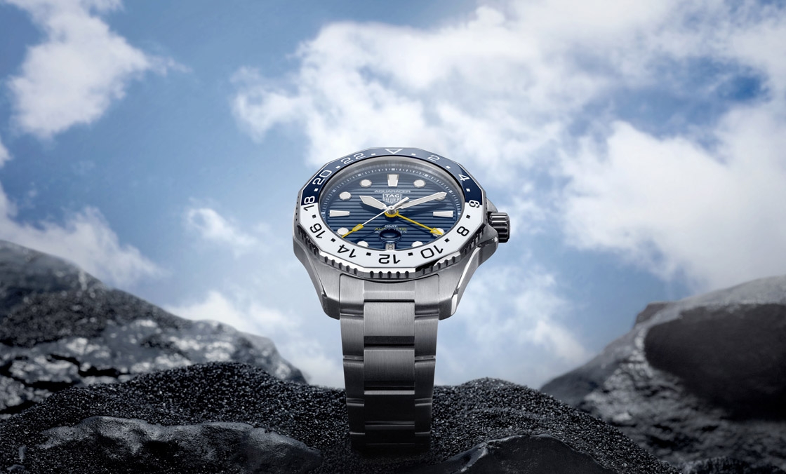 藍白陶瓷圈！ TAG Heuer Aquaracer Professional 300 GMT兩地時間腕表