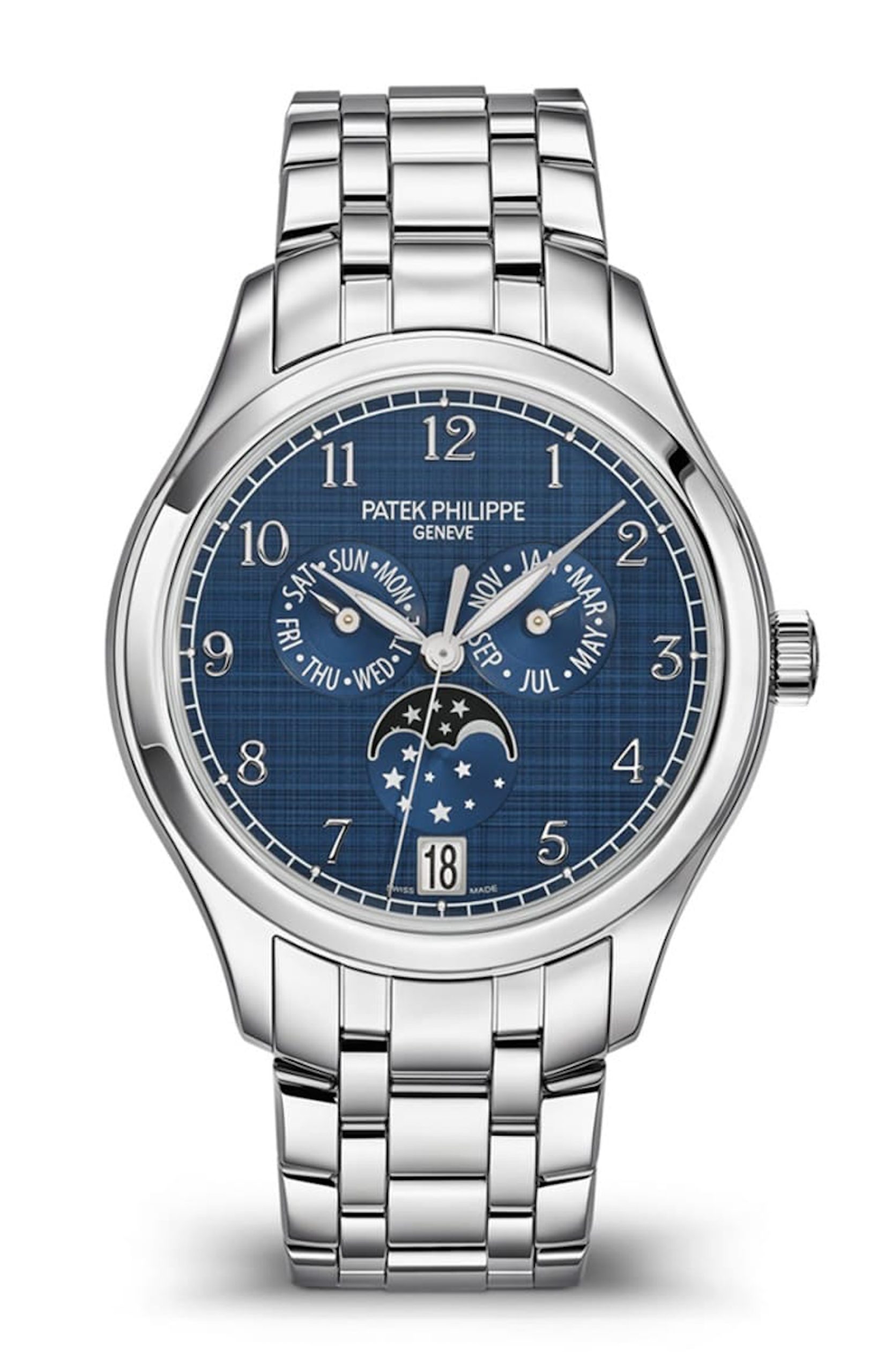 4947/1A-001年歷月相表。 (PATEK PHILIPPE官網) 4947/1A-001年歷月相表。 (PATEK PHILIPPE官網)