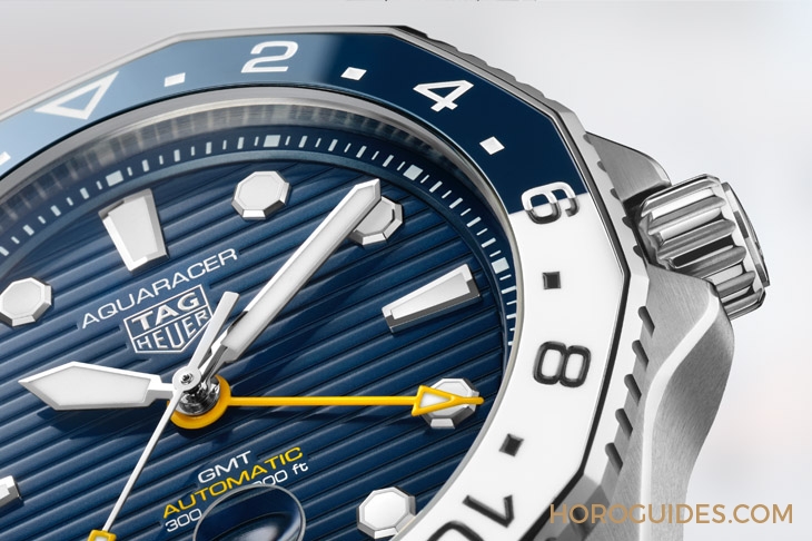 TAG HEUER - 藍白陶瓷圈！ TAG Heuer Aquaracer Professional 300 GMT兩地時間腕表