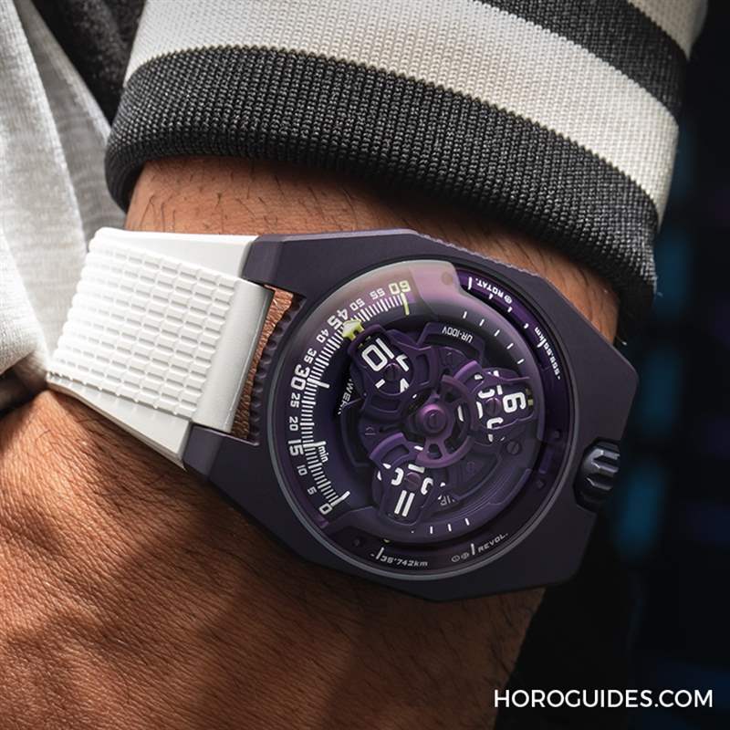 URWERK - 游走在懷舊與科幻之間的味道，URWERK UR-100V UltraViolet紫光奇?zhèn)b