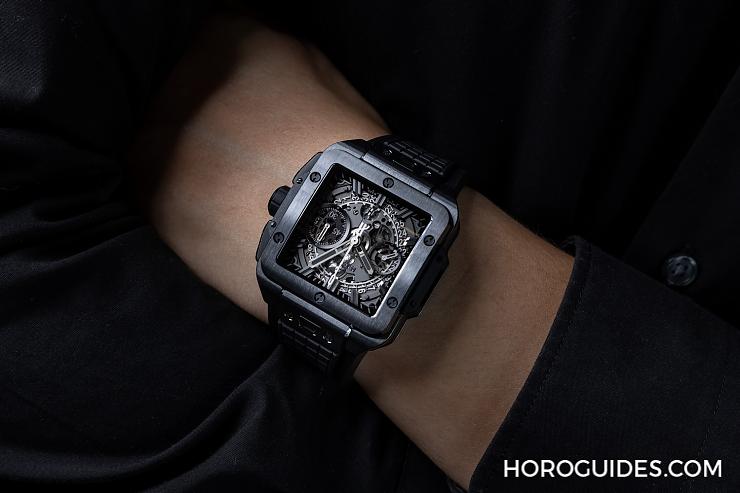 HUBLOT - 宇舶推出高階運(yùn)動方形表Square Bang Unico計(jì)時(shí)碼表卓越工藝盡在方寸之間