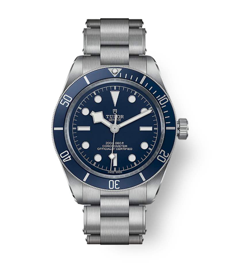 TUDOR 帝舵藍面Black Bay 58目前國外報價約3,100美金（折合約HKD 24,330），三個月來行情下滑3%。 （TUDOR）