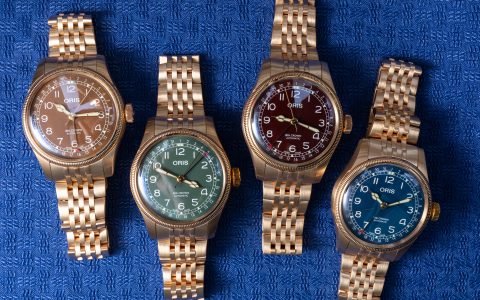 動手操作：Oris 大皇冠指針日期青銅手表