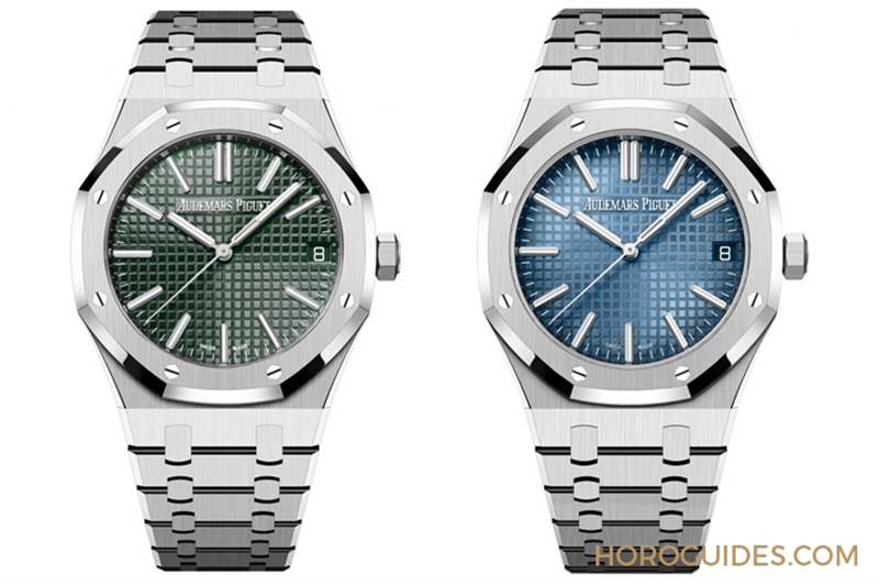 AUDEMARS PIGUET - 白金材質(zhì)的Royal Oak「JUMBO」16202BC,采用愛(ài)彼全新藍(lán)色粒紋表面
