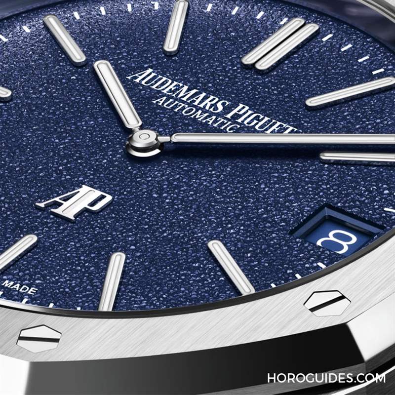 AUDEMARS PIGUET - 白金材質的Royal Oak「JUMBO」16202BC，采用愛彼全新藍色粒紋表面