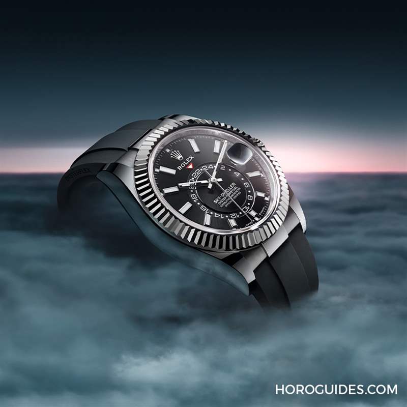 ROLEX - 勞力士天行者Sky-Dweller半金材質(zhì)推出薄荷綠新色，玫瑰金材質(zhì)搭配專屬藍(lán)綠色表盤