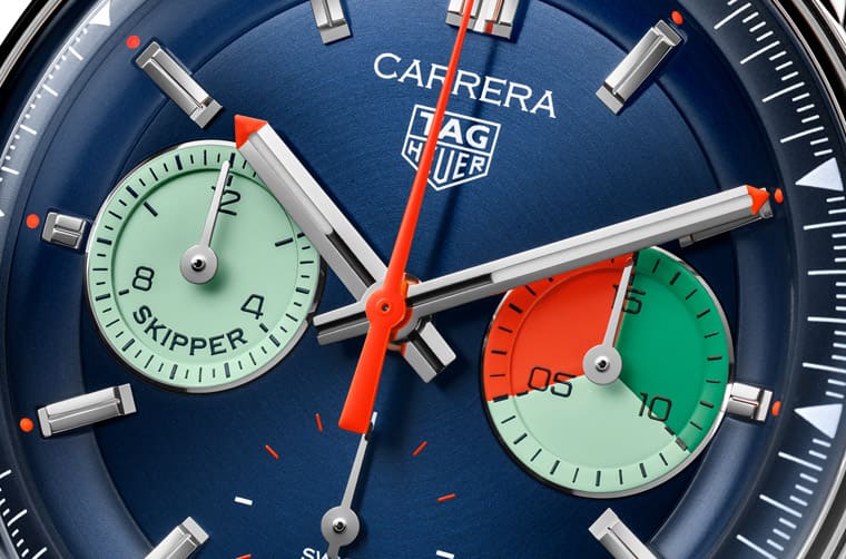闊別超過(guò)50年泰格豪雅Carrera Skipper帆船計(jì)時(shí)碼表重新回歸