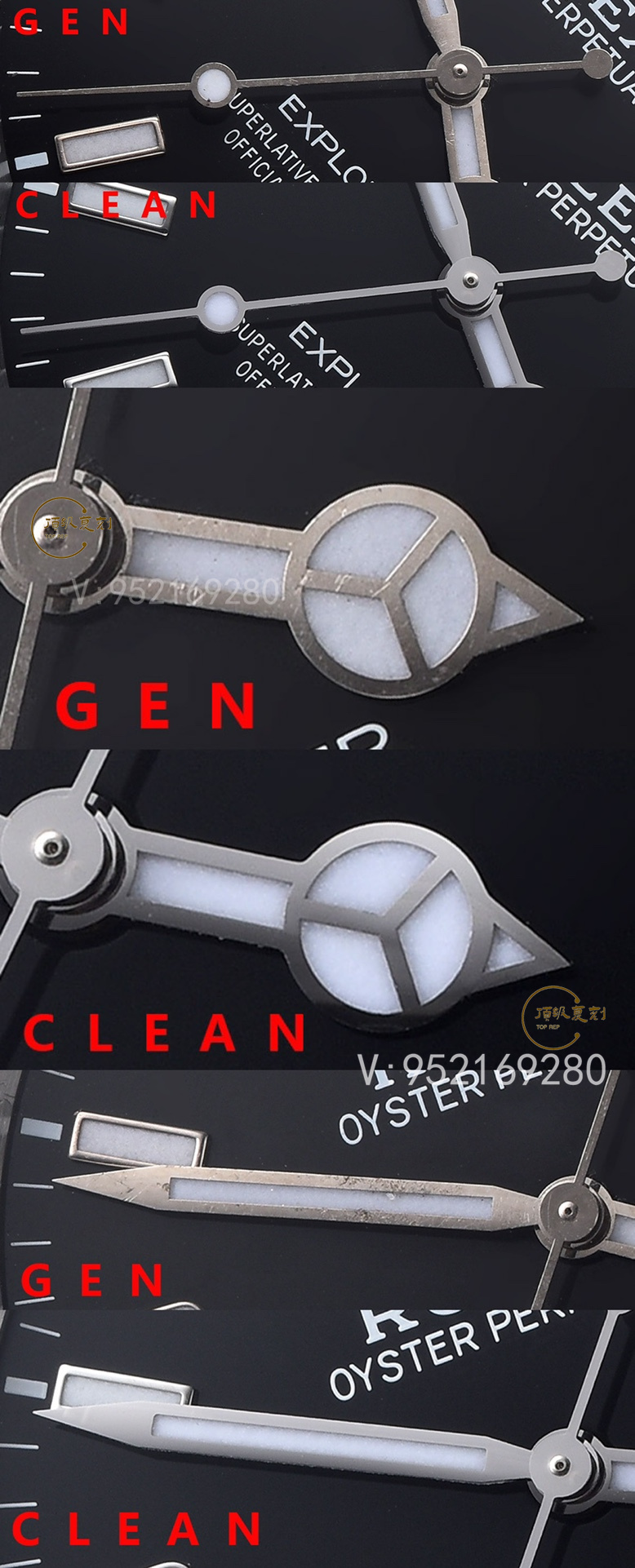 C廠Clean廠勞力士39mm探險(xiǎn)家一代214270真假對(duì)比,C廠39探一對(duì)比正品怎么樣