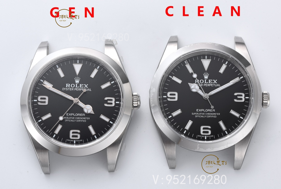 C廠Clean廠勞力士39mm探險(xiǎn)家一代214270真假對(duì)比,C廠39探一對(duì)比正品怎么樣
